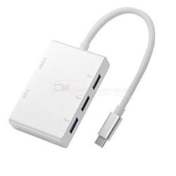 Cablecc Usb-c USB 3.1 Type C To HDMI Digital Av & Vga & USB Hub Otg Adapter For Laptop Macbook Pro