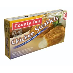 County Fair - Chicken Steaklets With Garlic Sauce 400G