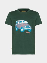 Jeep Boy&apos S Green Car T-Shirt