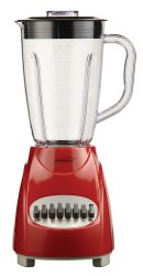Brentwood JB-220R Appliances 12-SPEED Blender With Plastic Jar Red
