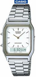 Casio Unisex Youth Combination Analog Watch Stainless Steel Band