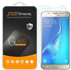 2-PACK Supershieldz For Samsung Galaxy J7 2016 Tempered Glass Screen Protector Anti-scratch Anti-fingerprint Bubble Free Lifetime Replacement Warranty