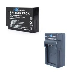1100 Mah Lithium LPE-17 Battery + Charger-canon Dslr & Mirrorless - EPHLPE17B