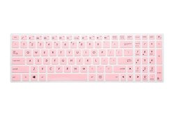 Leze - Ultra Thin Silicone Keyboard Skin Protector For Asus Rog Strix GL502VM GL702VM Gaming Laptop - Pink