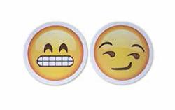 I Em Ji Everything Emoji Sticker Set 5" Grimace smirk