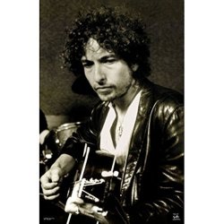 Bob Dylan Poster 24X36 Playing Guitar Folk Rock 9017
