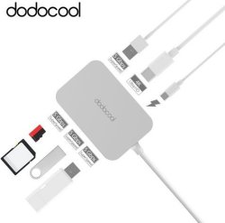 Dodocool 7-IN-1 Usb-c Hub With Type C Power 4K Video HD Sd Tf Card Reader