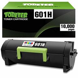 Tobeter Compatible 60F1H00 Toner Cartridges Replacement For Lexmark 60F1H00 601H Work Wth MX310 MX611DE MX510DE MX310DN MX410 MX510 MX511MX610 MX611PRINTER 10 000 Pages 1