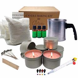 CANDLE Soy Making Kit For Adults - Making Supplies - Soy Wax Flakes - Be Creative And Have Fun With Family And Friends