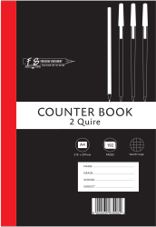 Freedom Stationery 2-quire 192 Page A4 Q&m Counter Book
