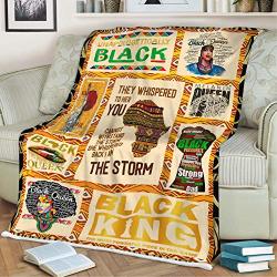 Puresdesigns African American Culture Gifts For Black Woman Magic Girls Queen Fleece Blanket