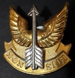 Sadf - Wemmerpan Commando Cap Berei Badge .925 Silver Double Pin Type 23 S silver Ss Stamped