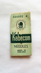 Vintage Kabecom Needles Sharps 4 England