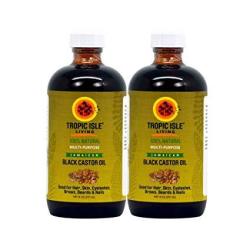 Tropic Isle Living Jamaican Black Castor Oil 8OZ Pack Of 2