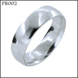 Sterling Silver 6MM Comfort-fit Band Ring