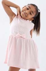 Pre Girls Double Wall Dress - Pink - Pink 2-3 Years