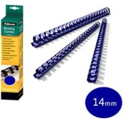 Fellowes Plastic Binding Combs A4 14MM Pack Of 100 Blue