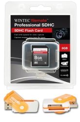 8GB Class 10 Sdhc Team High Speed Memory Card 20MB SEC. Fastest Card In The Market For Canon Powershot A800 Powershot D10 Cameras. A Free