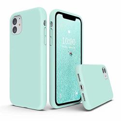 Surphy Silicone Case Compatible With Iphone 11 Case 6.1 Inch Liquid Silicone Full Body Thickening Design Phone Case With Microfiber Lining For Iphone 11 6.1 2019 Mint Green Renewed
