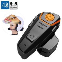 Motorcycle Headset - 1000M Range Bluetooth Handsfree Calls Fm Radio Gps Connect 450MAH Battery