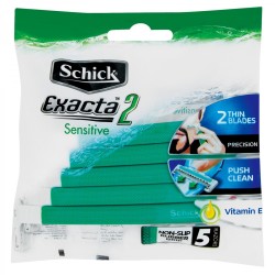 Schick Exacta2 Regular Mens Disposable Razors Pack 5s