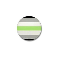 CafePress - Agender Pride Flag MINI Button - 1" Round MINI Button