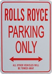 Rolls Royce Parking Only - Novelty Miniature Parking Signs - Ideal Gift For The Motoring Enthusiast