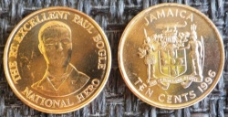 Jamaica 10 Cents 1996 Km146.2 Unc