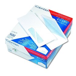 Columbian CO175 Poly Klear Insurance Form Envelopes 10 4 1 8 X 9 1 2 White Box Of 500