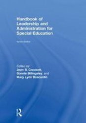 Handbook Of Leadership And Administration For Special Education Hardcover 2ND New Edition
