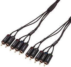 Amazonbasics Component Video Cable With Audio - 15 Feet