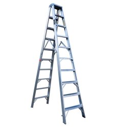 10 Step Heavy Duty Double Sided A-frame Aluminium Ladder