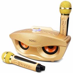 Karaoke Machine Qq-mic Rechargeable Bluetooth Speaker With 2 Wireless Microphone Portable Pa Speaker System For Kids & Adults