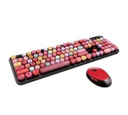 Pastel Keyboards & Mouse Sets - Red