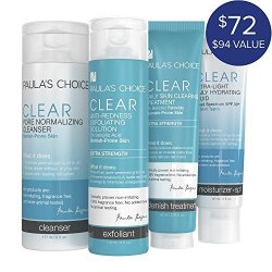 Paula's Choice-clear Extra Strength Kit And Ultra-light Daily Fluid Spf 30+ Anti-aging Moisturizer Blemish-fighting Skin Care Products Plus Face Moisturizer With Sunscreen