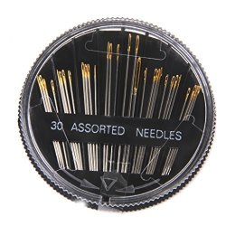 Magicw Large Eye Sewing Needles Hand Sewing Machine Threading Needles Embroidery Mending Craft Quilt Sew Case 1 Pack
