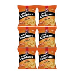 Bakers MINI Cheddars Bacon - 6 X 33G