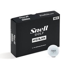 Snell Golf, Inc Snell Mtb Black My Tour Golf Balls White One Dozen