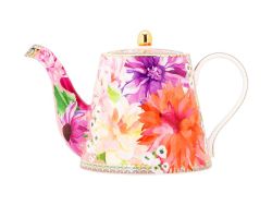Maxwell & Williams Teas & C's Dahlia Daze Pink Teapot With Infuser 500ML