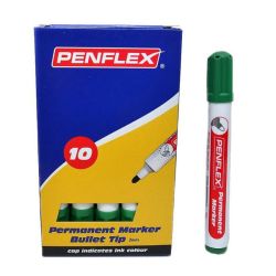 - Green Permanent Markers Box Of 10