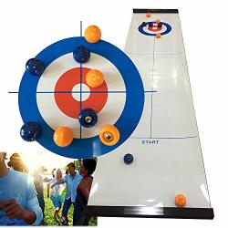Table Top Hoqiang Curling Game Family Games For Kids And Adults Shuffleboard Pucks Table And Curling Set Indoor Travel Game Team Board Game Training