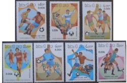 Do Not Pay - Laos 1986 Football Soccer Mnh 7 Stamps