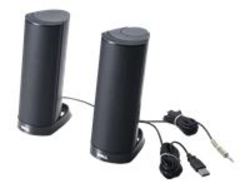 Dell AX210CR 1.2 Watt USB Desktop Speakers - Black