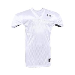 Under Armour Boys' Football Jersey White black Youth XS