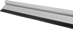 Automatic Door Seal - Aluminium Silver - With Rubber Strip