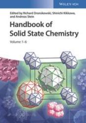 Handbook Of Solid State Chemistry - 6 Volume Set Hardcover