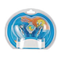 Tweety Earphone Colour:blue silver Retail Box No Warranty   Special Design And Cartoon Character  makes It Fun To Use And Be Admired By Friends They