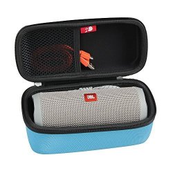 Hard Eva Travel Case For Jbl Flip 3 Flip 4 Splashproof Portable Bluetooth Speaker By Hermitshell Blue