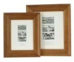 Light Brown Wooden Picture Frame With Insert 4 6 Inch