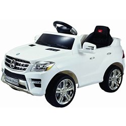 Costzon White Mercedes Benz ML350 6V Electric Kids Ride On Car Licensed MP3 Rc Remote Control